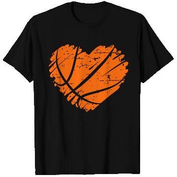 Discover I Love Basketball with Heart Shape T Shirts