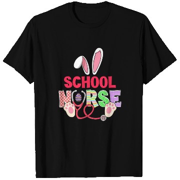 Discover Stethoscope Cute Bunny School Nurse Easter Teacher T Shirts