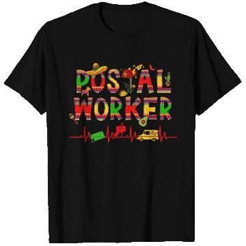 Discover Cinco de Mayo Postal Worker Cinco de Mayo Pattern T Shirts