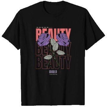 Discover Beauty World | Purple Rose T Shirts