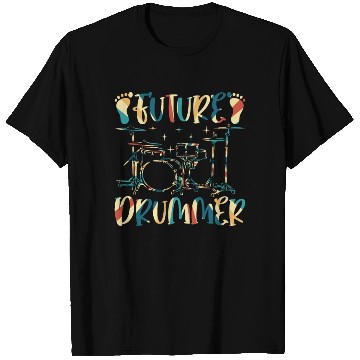 Discover Future Drummer Buddy - Newborn Drummer Baby T Shirts