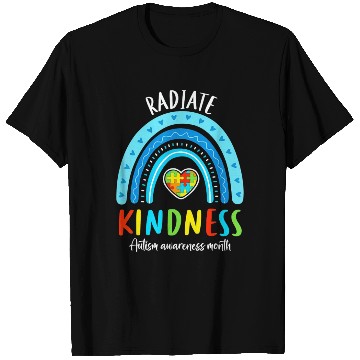 Discover Autism Awareness Special Teacher Radiate Kindness T Shirts