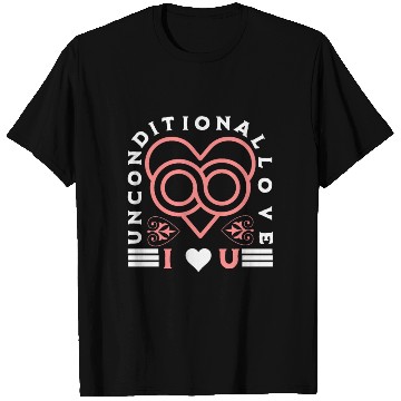 Discover Unconditional Love, heart, I love, marriage, groom T Shirts