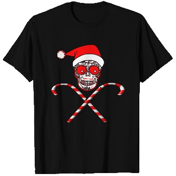Discover Sugar Skull And Candy Canes T Shirts
