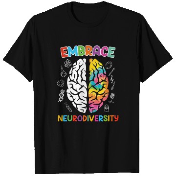Discover Autism Embrace Neurodiversity Autistics T Shirts