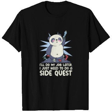 Discover Procrastinating Panda Lover Side Quest Panda T Shirts