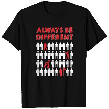 Discover Always Be Different Golf T Shirts