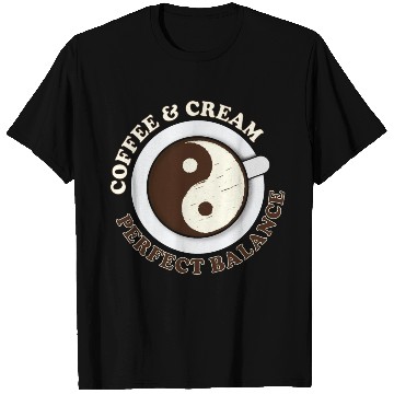 Discover Yin Yang Yoga Coffee and Cream T Shirts