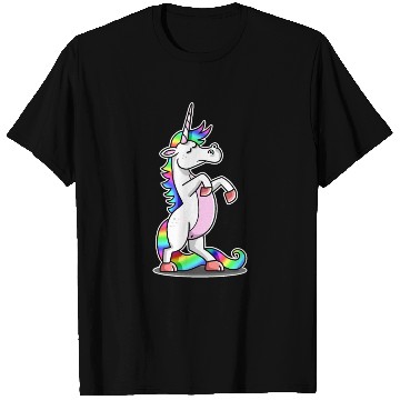 Discover A Unicorn With Rainbow-Colored Mane And Tail T Shirts