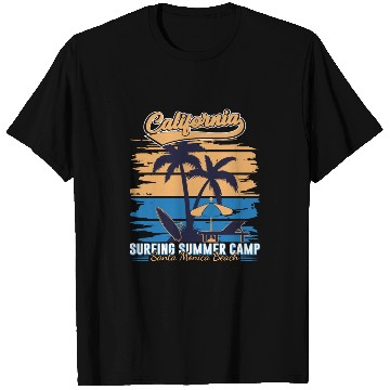 Discover California Surfing Summer Camp T Shirts