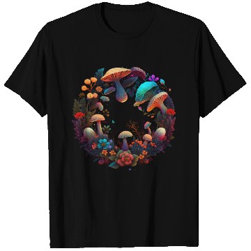Discover psychedelic art trippy patterns mushroom T Shirts
