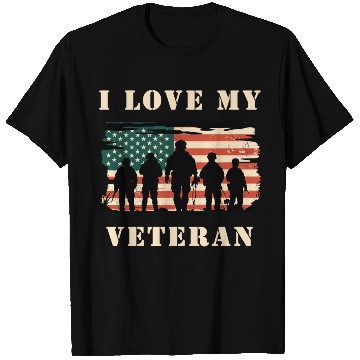 Discover I Love My Veteran T Shirts