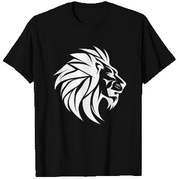 Discover Large Lion Head With Mane Tattoo Style T Shirts