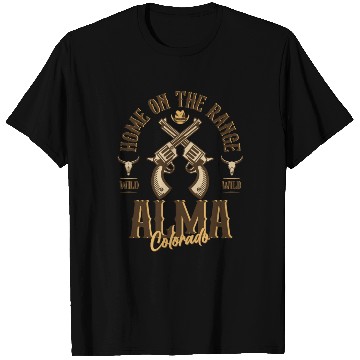 Discover Alma Colorado wild west town T Shirts