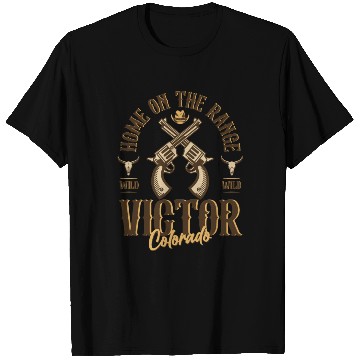 Discover Victor Colorado wild west town T Shirts