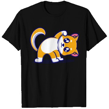 Discover Cute dog cartoon icon illustration gift T Shirts