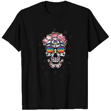 Discover Rainbow Dia De Los Muertos LGBTQ LGBT Pride Month T Shirts