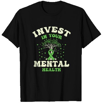 Discover Invest In Your Mental Health Awareness Depression T Shirts