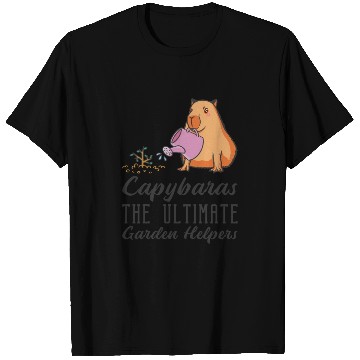 Discover Gardening Capybara Garden Planting Gardener T Shirts