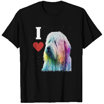 Discover Colorful komondor dog cute doggy Neon breed colore T Shirts