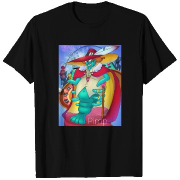 Discover Cornbread Shrimp Da' Pimp (green) T Shirts
