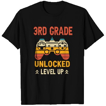 Discover 3rd Grade Unlocked Level Up Video Gamer T Shirts