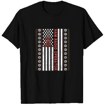 Discover Ham Radio Operator US Flag T Shirts