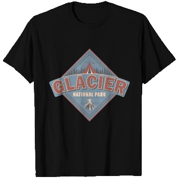 Discover Glacier National Park Montana Vintage US Camping T Shirts