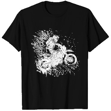 Discover Motorcycle Tattoo Splash Racing Style T Shirts