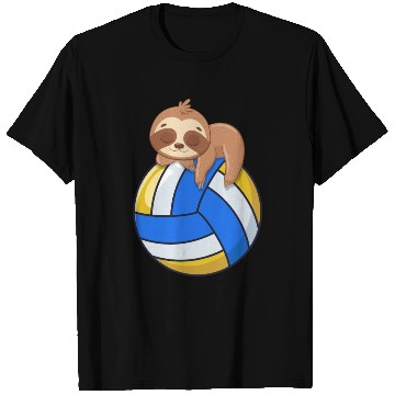 Discover Funny Volleyball Sloth Lover T Shirts