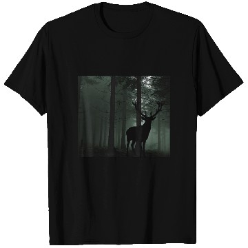 Discover Forest Deer Hunter Vintage Retro Hunting T Shirts