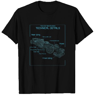 Discover Formula Race Car Drawing Team Racing Fan Mechanic T Shirts