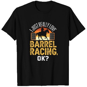Discover Funny Barrel Racing T Shirts Rodeo Horse Barrel Race