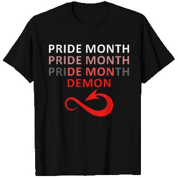 Discover Pride Month Pride Month Pride Month Demon LGBT T Shirts