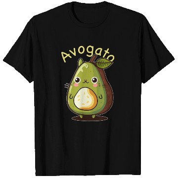 Discover Cute Japanese Avogato Kawaii Anime Avocado Cat T Shirts