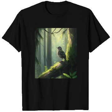 Discover Forest Bird: Nature's Handmade Artwork T Shirts