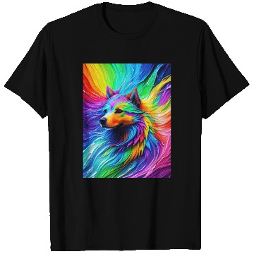Discover Labrador Retriever with rainbow splashes of colors T Shirts