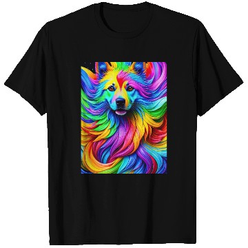 Discover Labrador Retriever with rainbow splashes of colors T Shirts