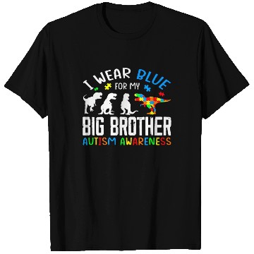 Discover I Wear Blue For My Big Brother Autism Awarenes T Shirts