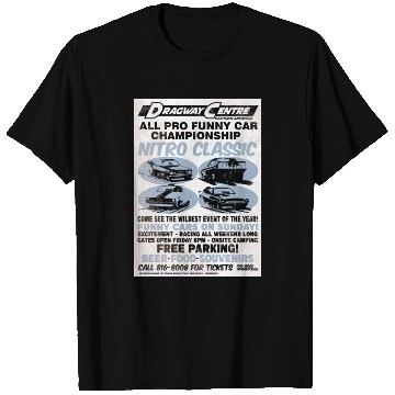 Discover Vintage Hot Rod Classic Drag Racing Poster T Shirts