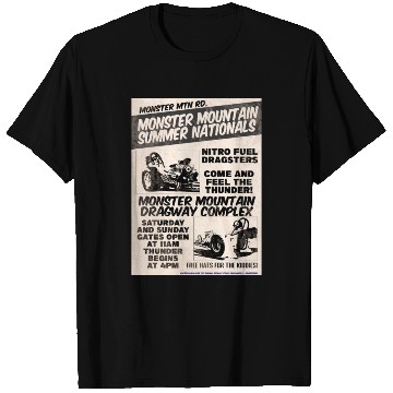 Discover Vintage Hot Rod Classic Drag Racing Poster T Shirts