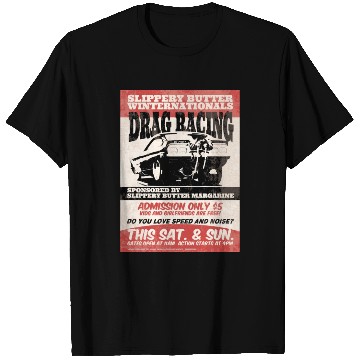 Discover Vintage Hot Rod Classic Drag Racing Poster T Shirts