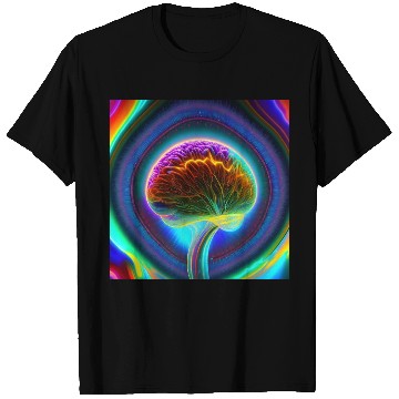 Discover Electric Mind - Psychedelic Brain T Shirts 2