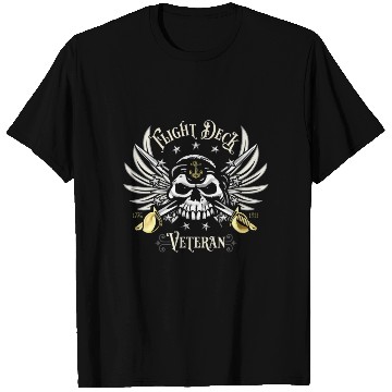 Discover Flight Deck Veteran Skull Naval Aviation Design T T Shirts
