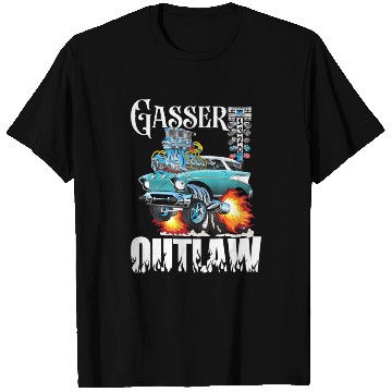 Discover Gasser Outlaw Class Vintage Drag Racing Race Car T Shirts