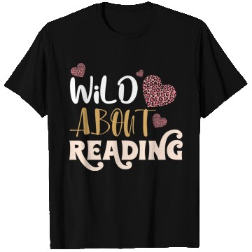 Discover Wild About Reading Leopard Print Book Lover T Shirts