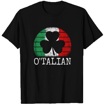 Discover O'talian St. Patrick Italian Pride Italy Flag T Shirts