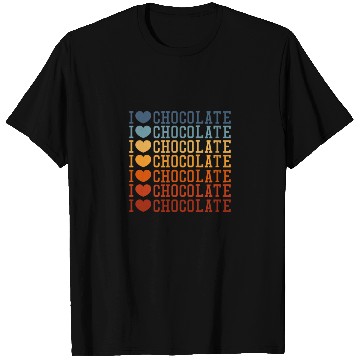 Discover I Love Chocolate Retro Vintage T Shirts