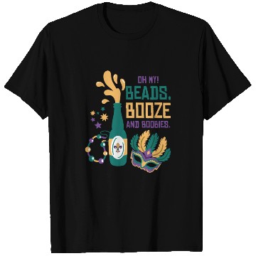 Discover Mardi Gras Carnival Mask Beer Beads Boobies T Shirts