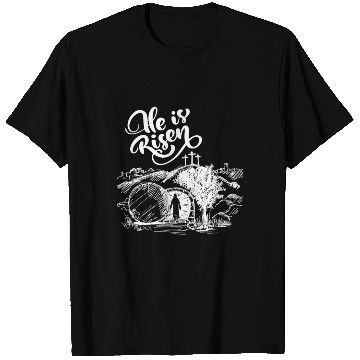 Discover He Is Risen - White Drawing HD T Shirts
